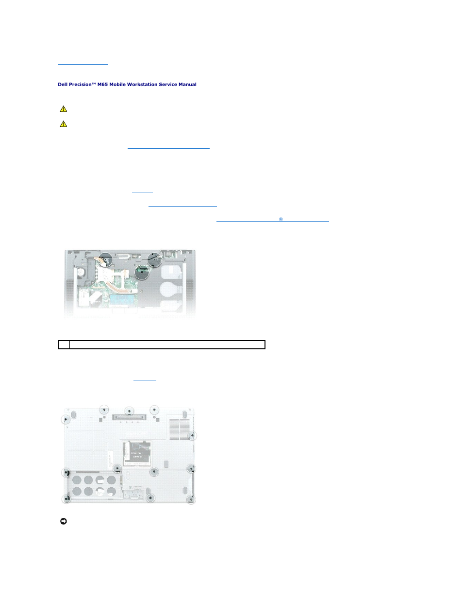 Palm rest | Dell Precision M65 User Manual | Page 32 / 39