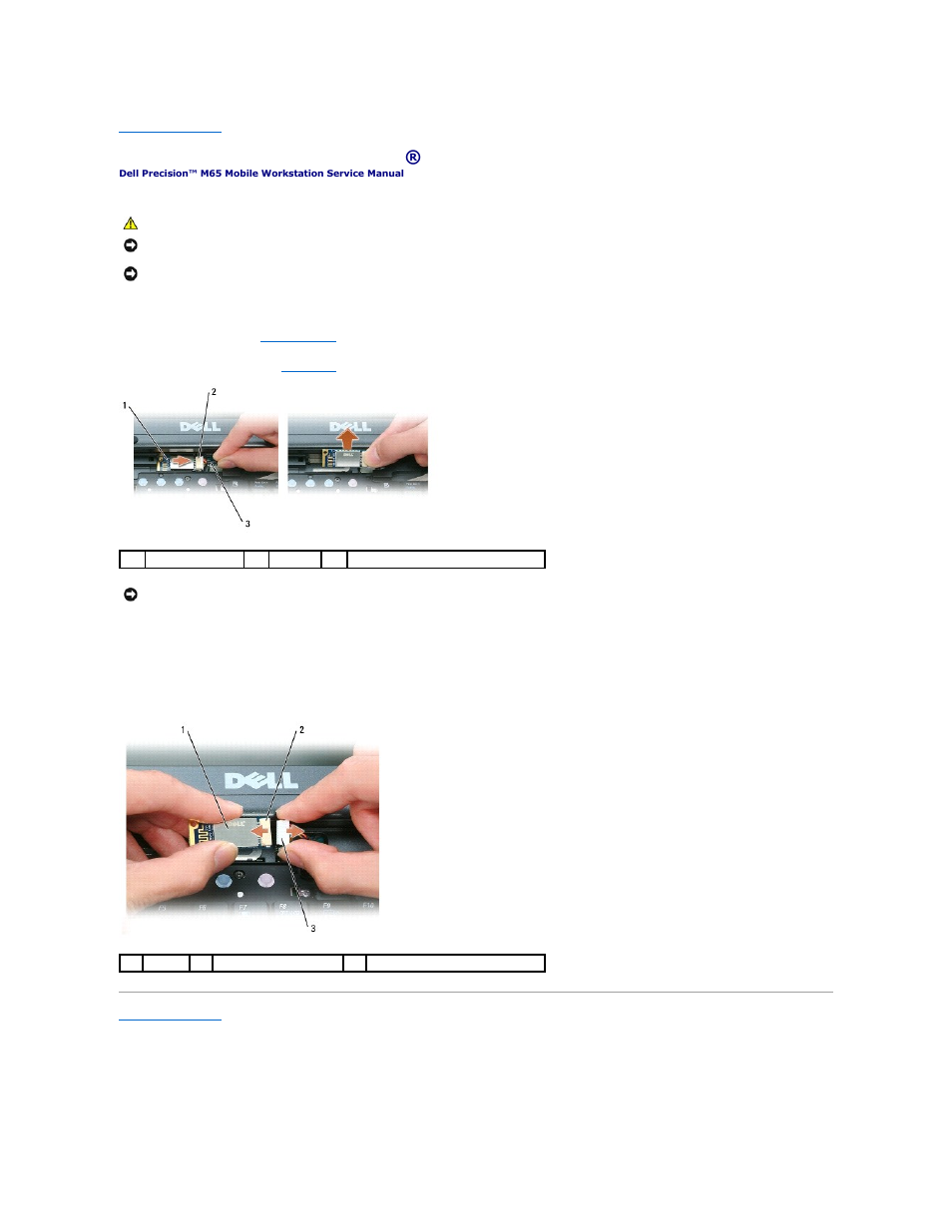 Internal card with bluetooth® wireless technology | Dell Precision M65 User Manual | Page 7 / 39