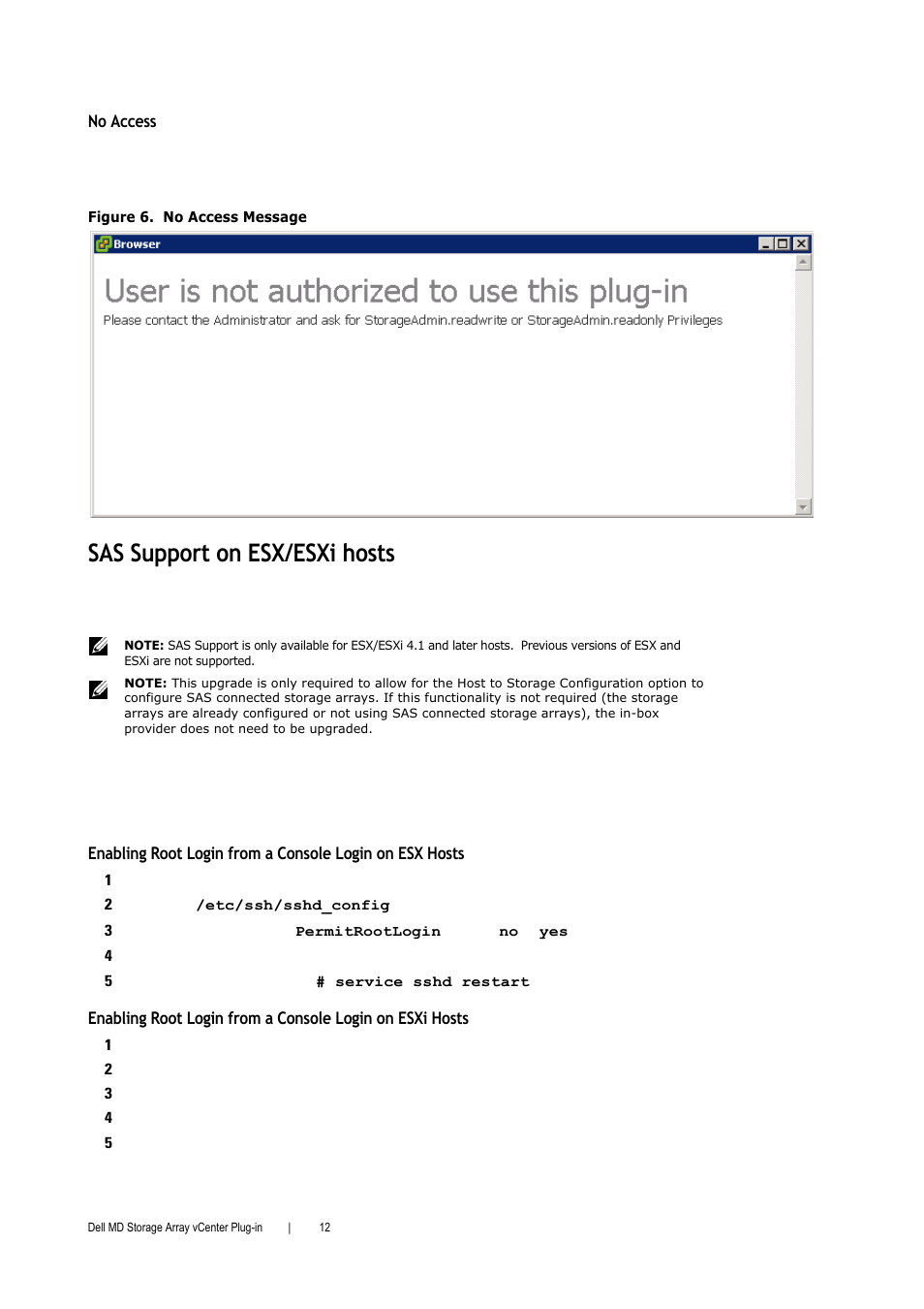 Sas support on esx/esxi hosts | Dell PowerVault MD3000 User Manual | Page 12 / 52