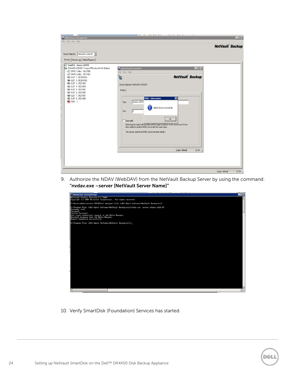 Dell PowerVault DR2000v User Manual | Page 24 / 37