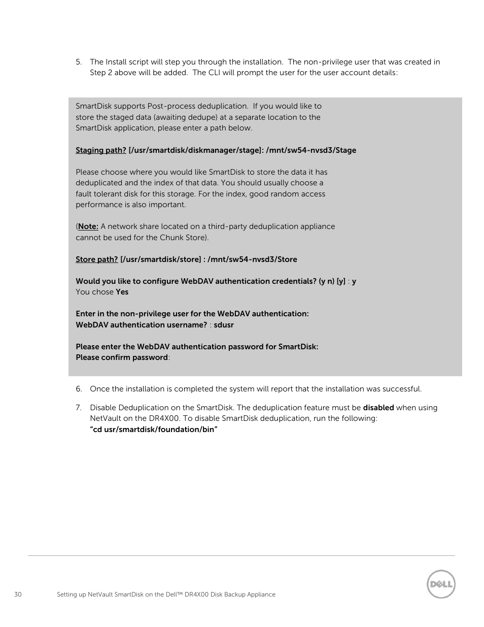 Dell PowerVault DR2000v User Manual | Page 30 / 37