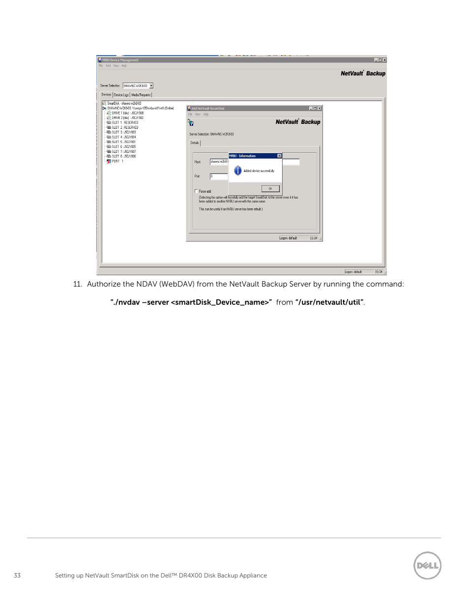 Dell PowerVault DR2000v User Manual | Page 33 / 37