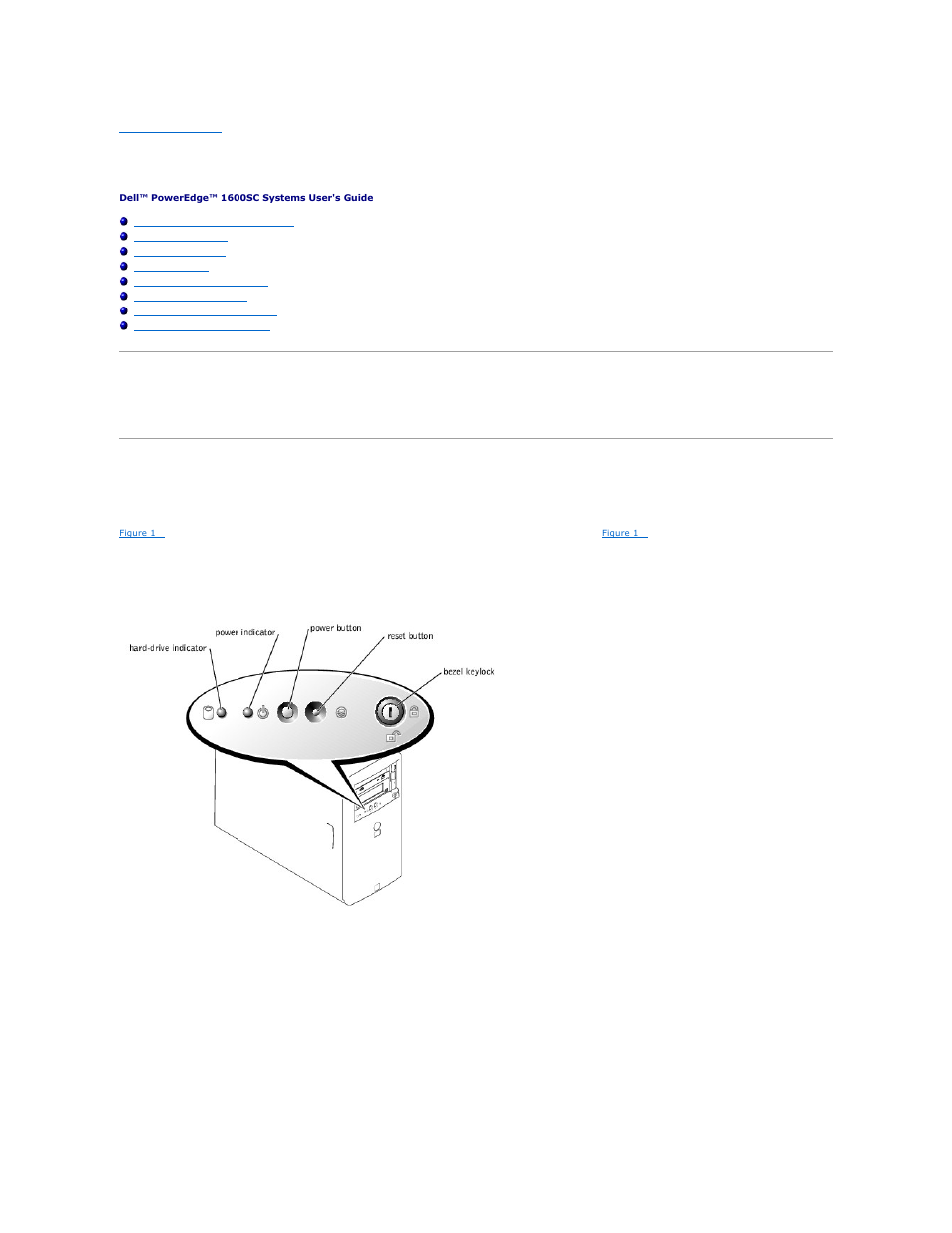 System overview, Front bezel features and indicators | Dell PowerEdge 1600SC User Manual | Page 10 / 43