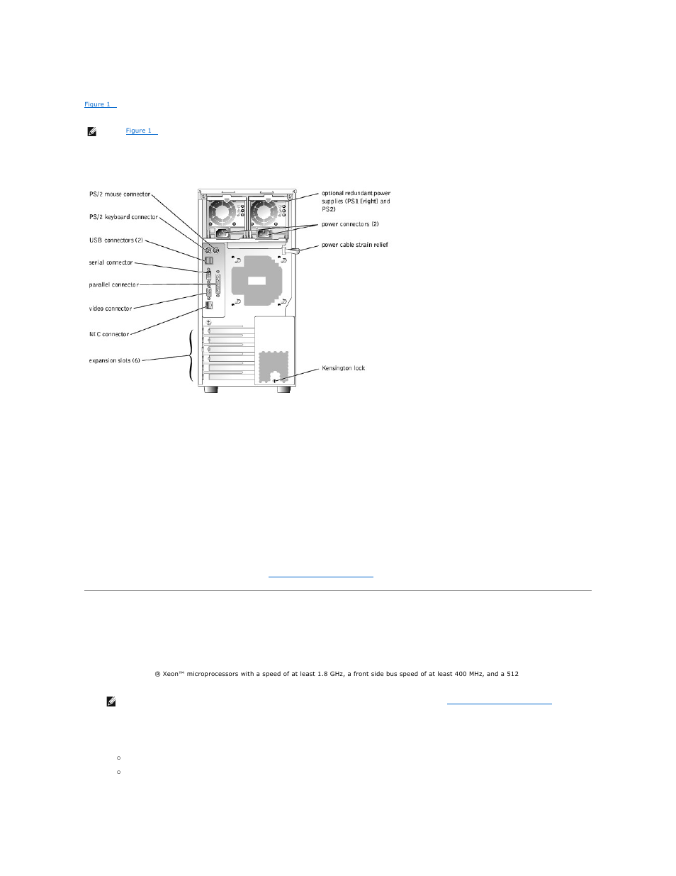 System features, Connecting external devices | Dell PowerEdge 1600SC User Manual | Page 12 / 43