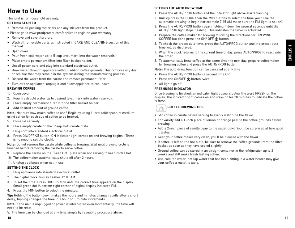 How to use | Black & Decker DCM680BF User Manual | Page 10 / 13