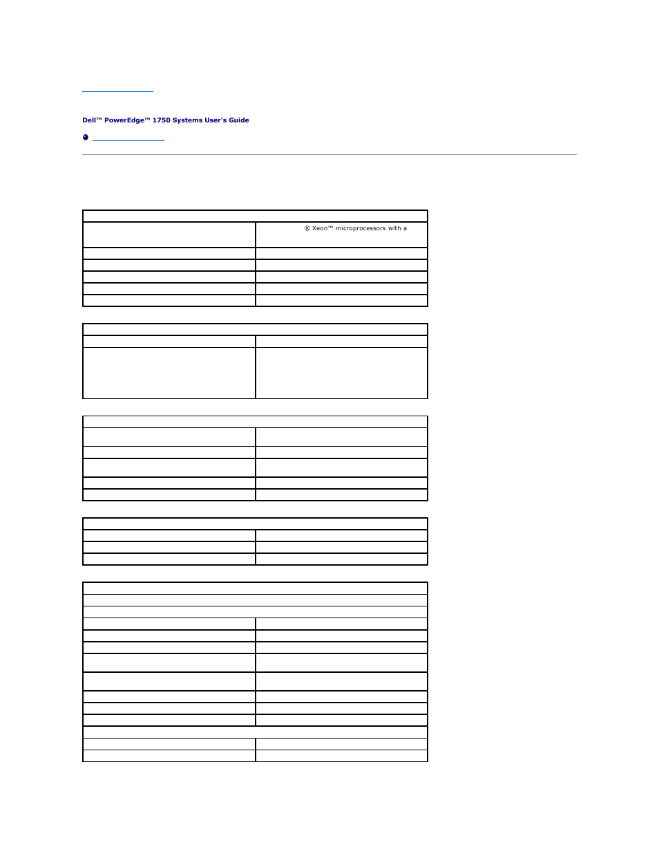 Technical specifications | Dell PowerEdge 1750 User Manual | Page 2 / 33