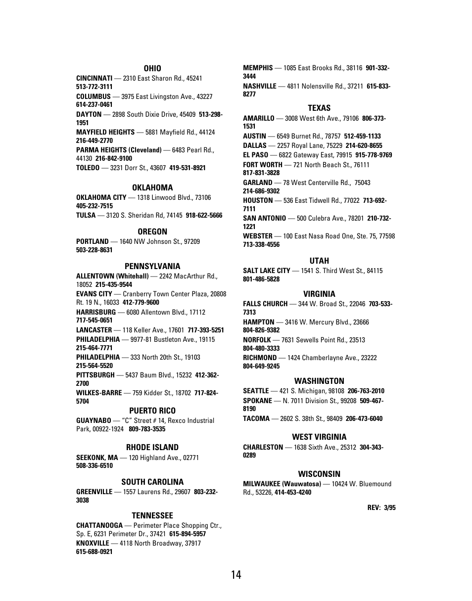 Black & Decker M22S User Manual | Page 14 / 16