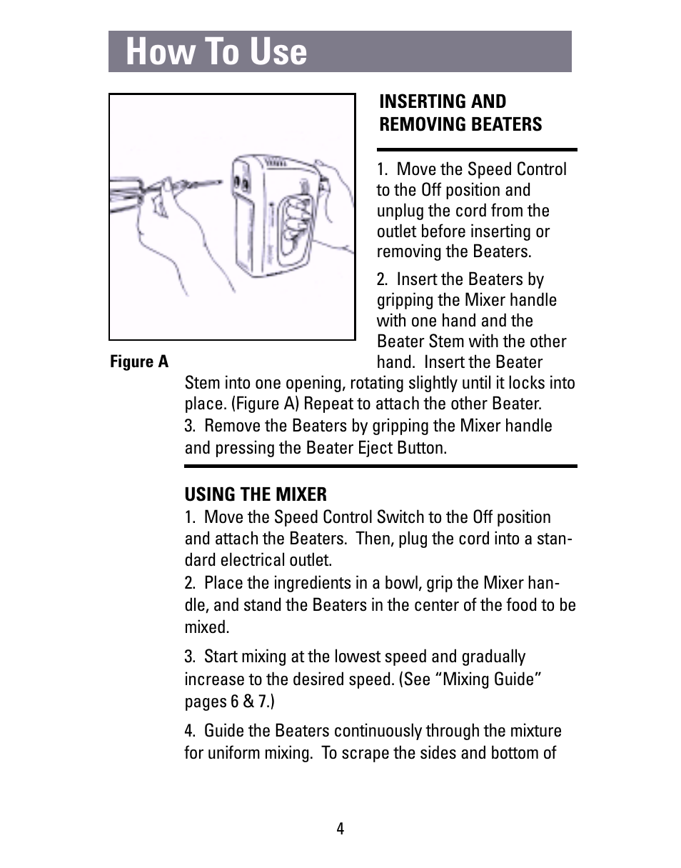 How to use | Black & Decker M22S User Manual | Page 4 / 16