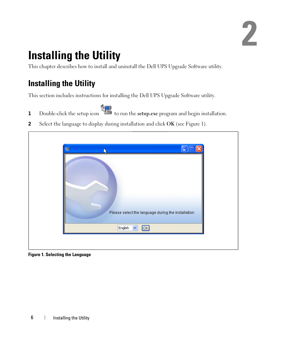 Installing the utility | Dell UPS 500T User Manual | Page 6 / 28