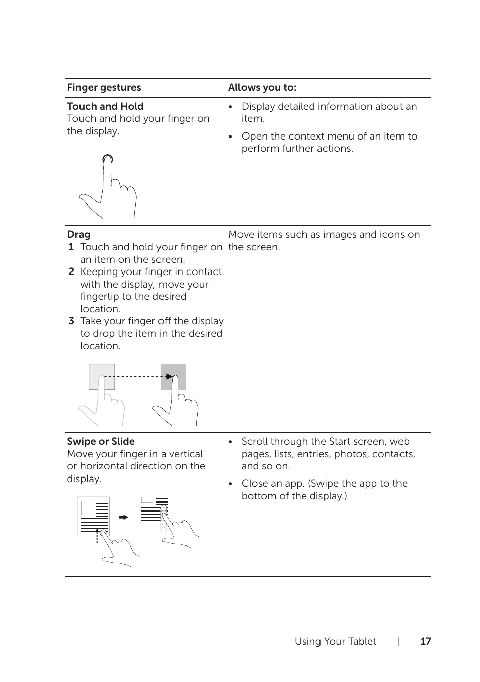 Dell Venue 8 Pro User Manual | Page 17 / 36