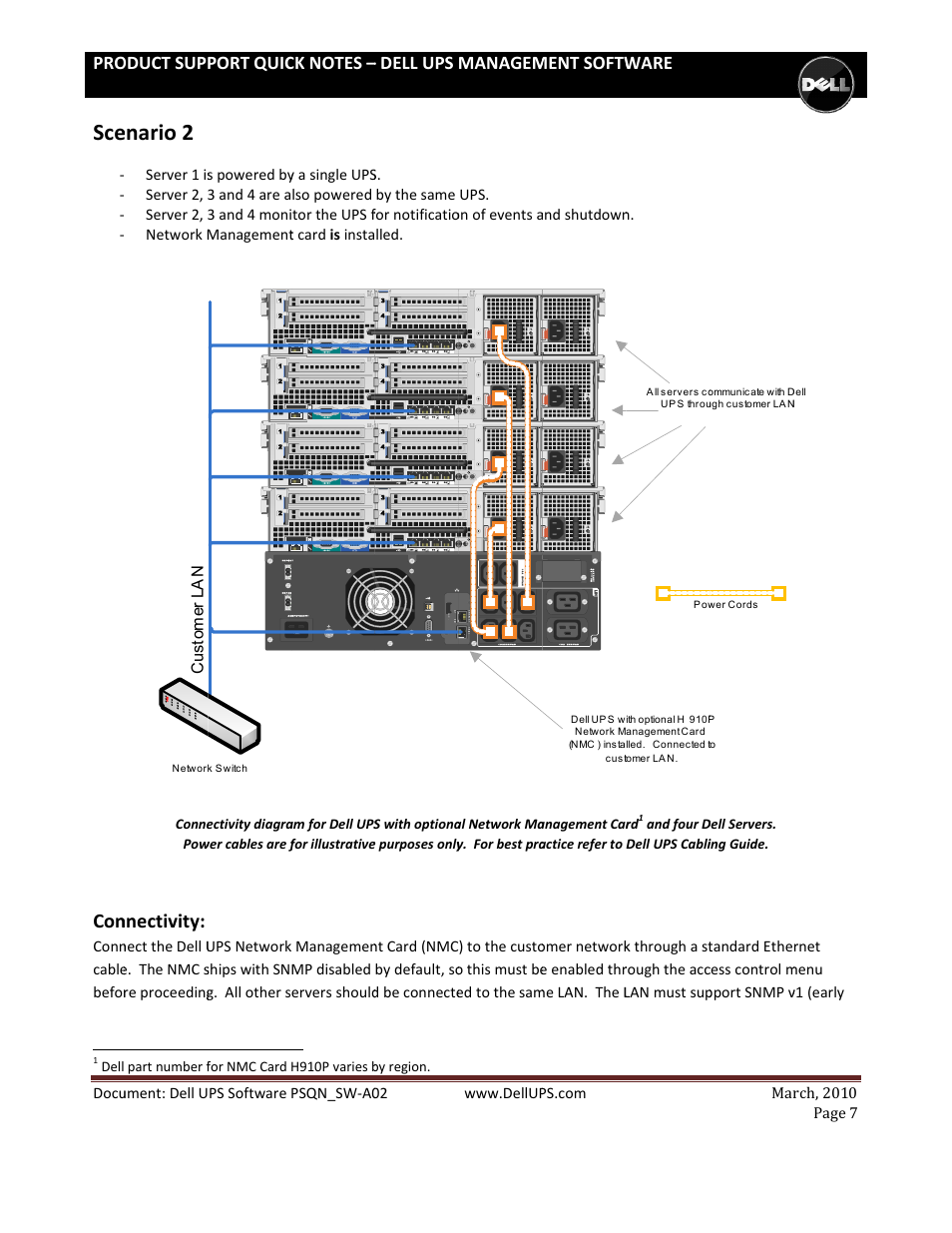 Enario 2, Nnectivity, Oduct sup | Port quic, Dell ups, Managem, Ment softw, Ware | Dell UPS 500T User Manual | Page 7 / 14