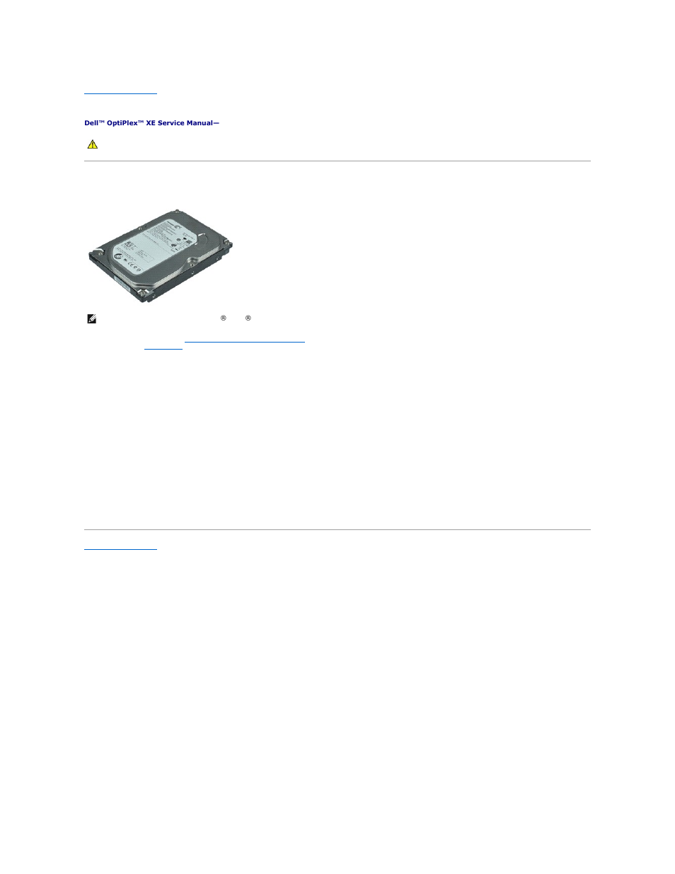 Secondary hard drive, Removing the secondary hard drive, Replacing the secondary hard drive | Dell OptiPlex XE (Early 2010) User Manual | Page 30 / 42