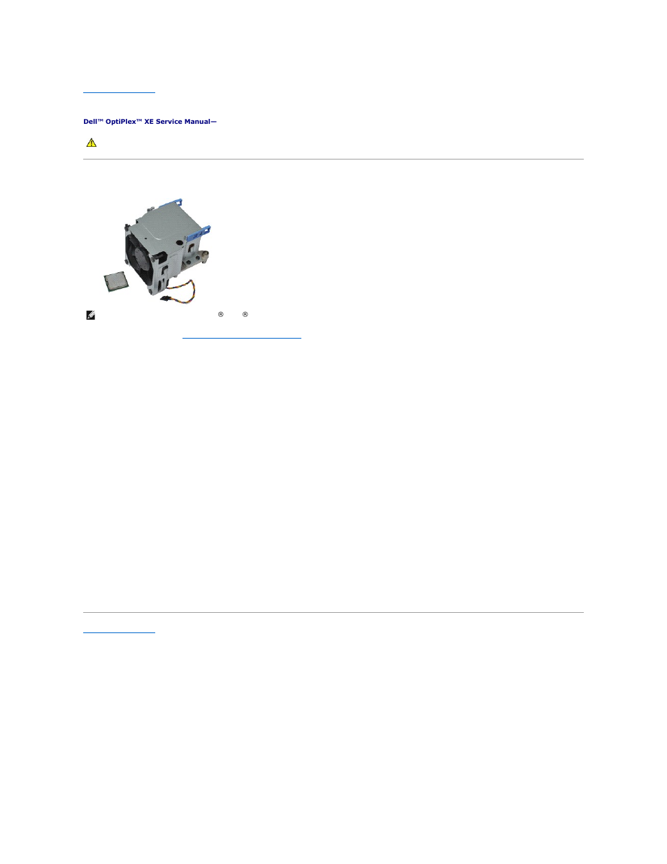 Heat sink and processor, Removing the heat sink and processor, Replacing the heat sink and processor | Dell OptiPlex XE (Early 2010) User Manual | Page 31 / 42