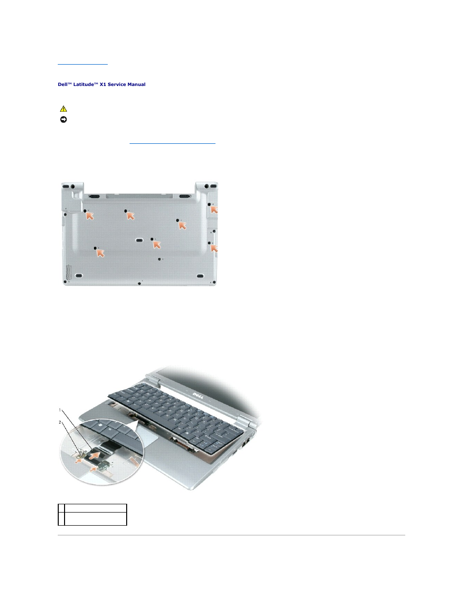Keyboard | Dell Latitude X1 User Manual | Page 22 / 38