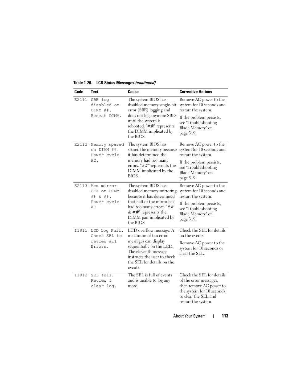Dell PowerEdge M610 User Manual | Page 113 / 368