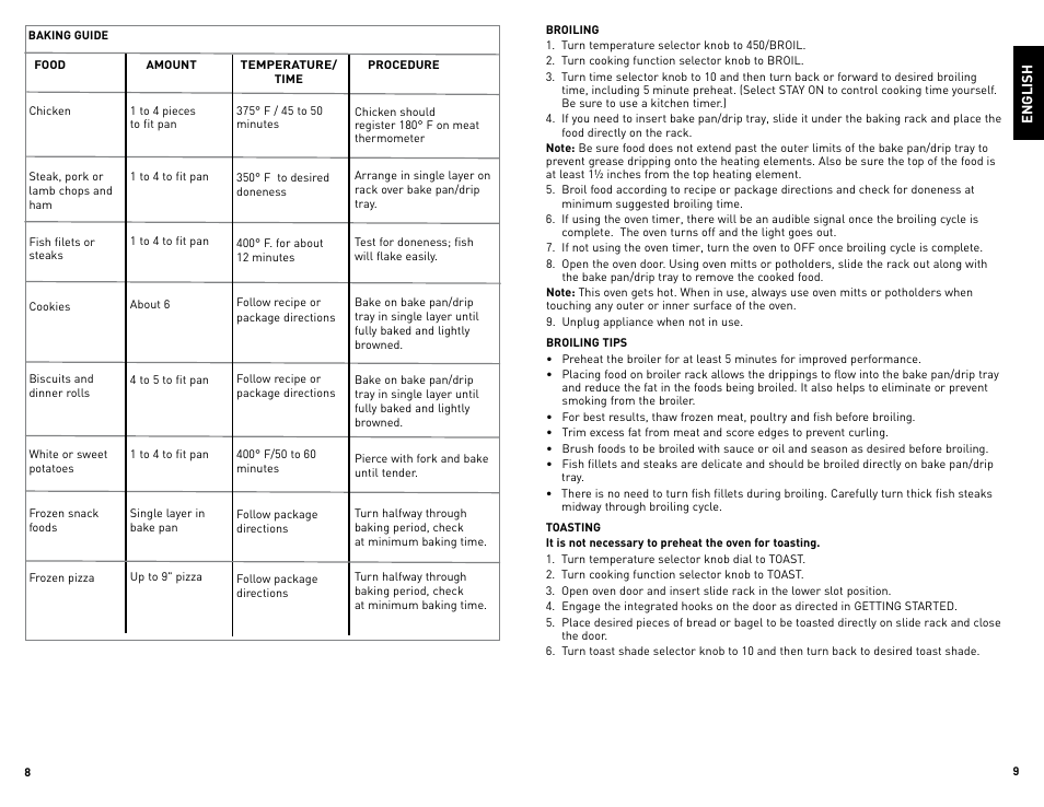 Black & Decker TRO490W User Manual | Page 5 / 19