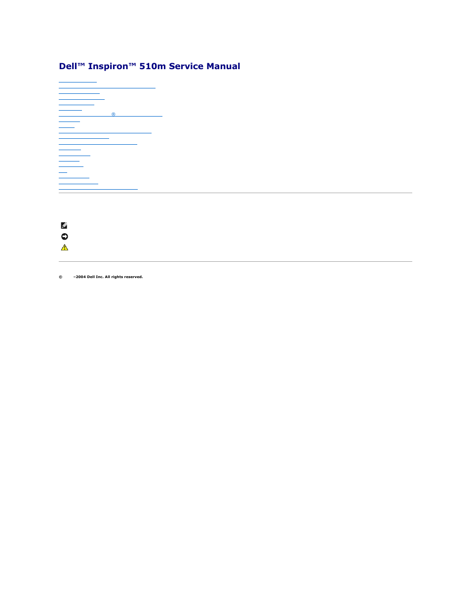 Dell Inspiron 510m User Manual | 48 pages