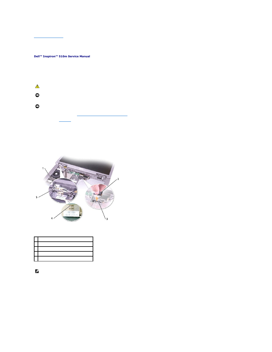 Microprocessor thermal-cooling assembly | Dell Inspiron 510m User Manual | Page 41 / 48