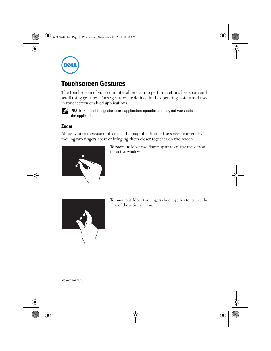 Dell Vostro 3500 (Early 2010) User Manual | 4 pages