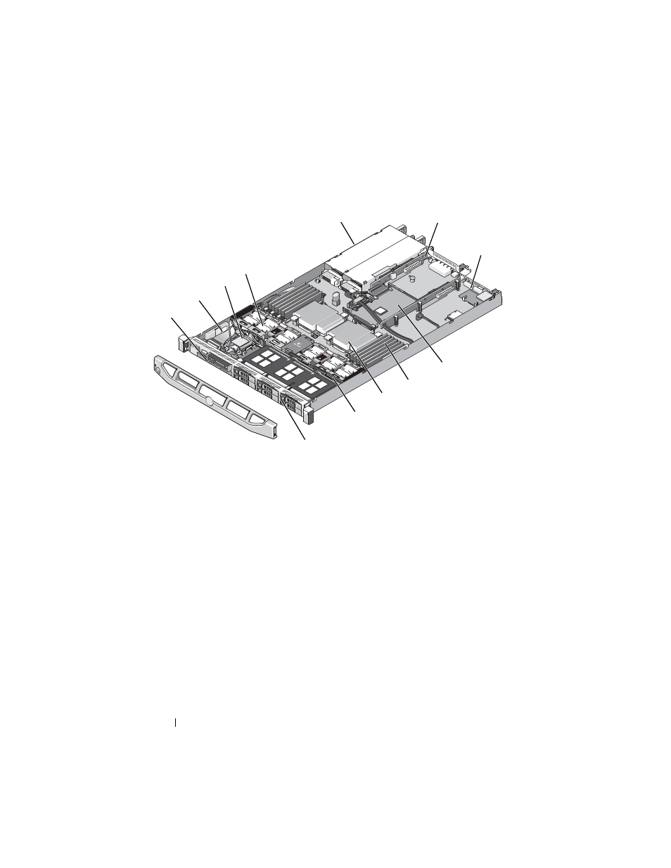 Figure 3-1. inside the system, Removing and replacing the optional front bezel, 1 unlock the keylock at the left end of the bezel | Dell POWEREDGE R610 User Manual | Page 78 / 184