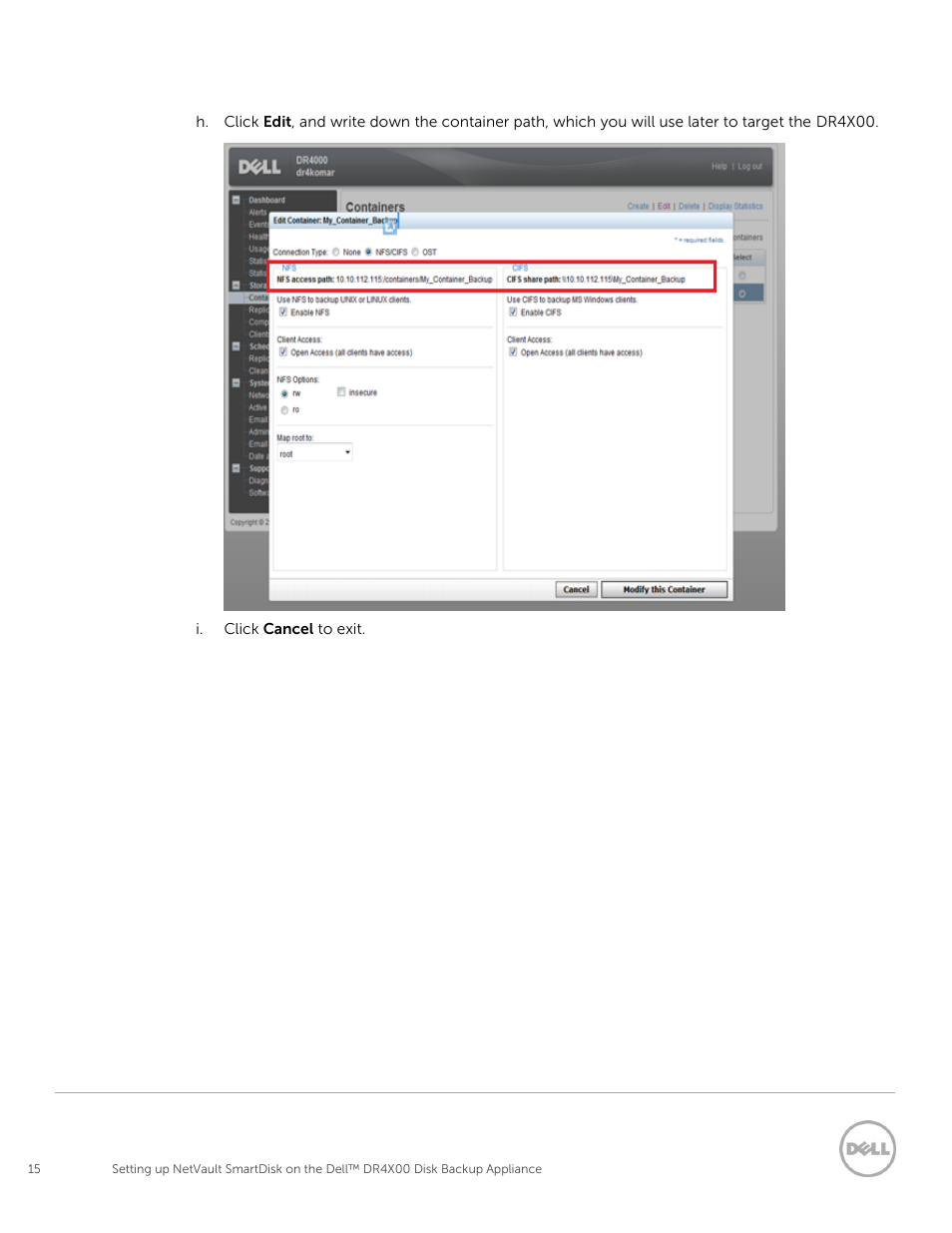 Dell DR4000 User Manual | Page 15 / 37
