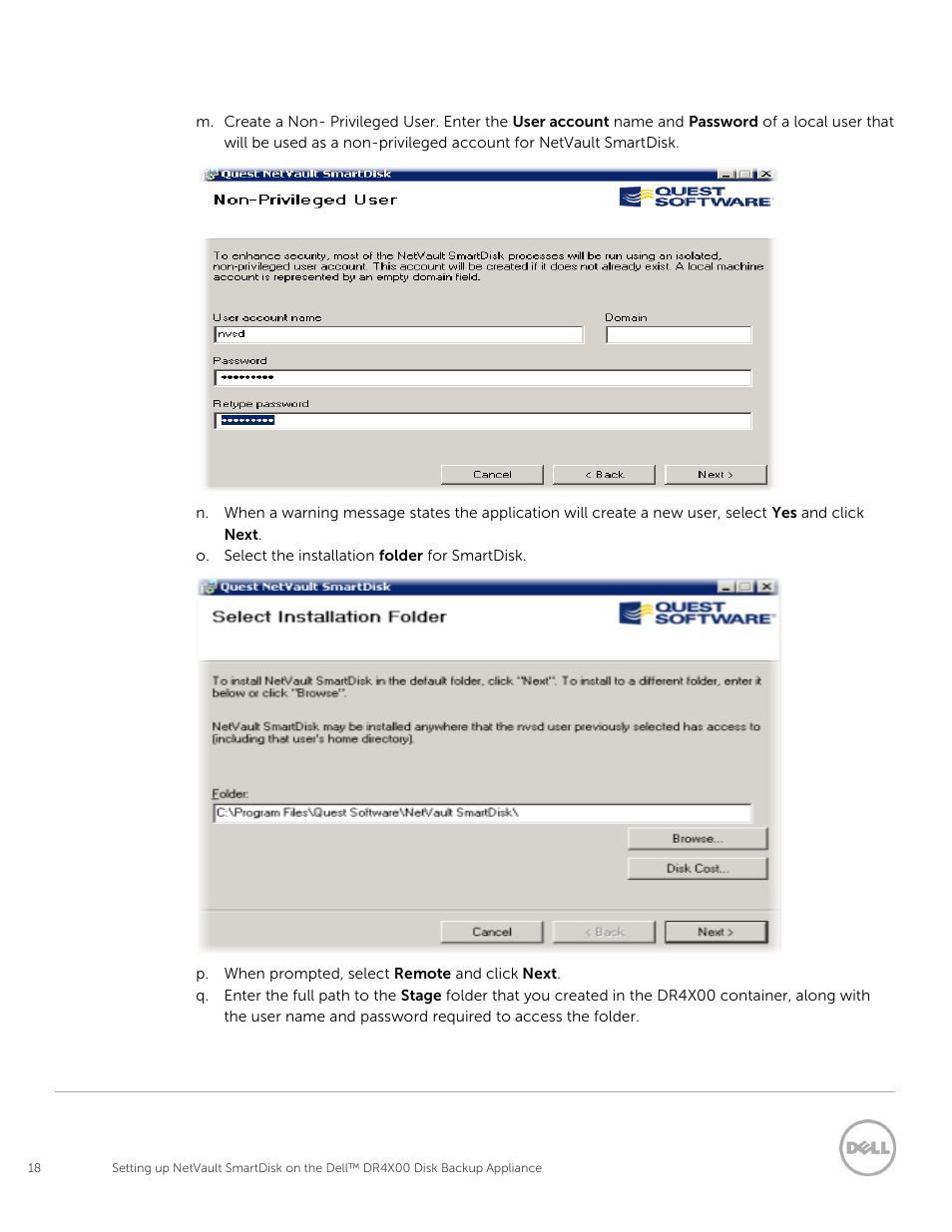 Dell DR4000 User Manual | Page 18 / 37