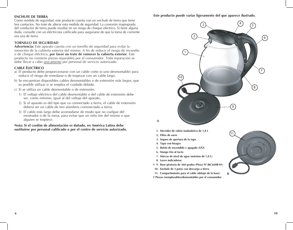 Black & Decker JKC660BC User Manual | Page 6 / 15