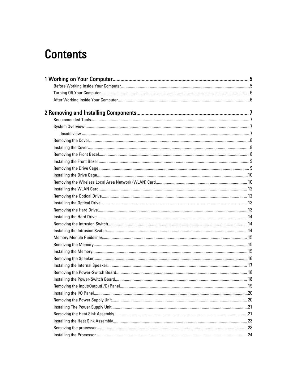 Dell OptiPlex 9020 (Mid 2013) User Manual | Page 3 / 59