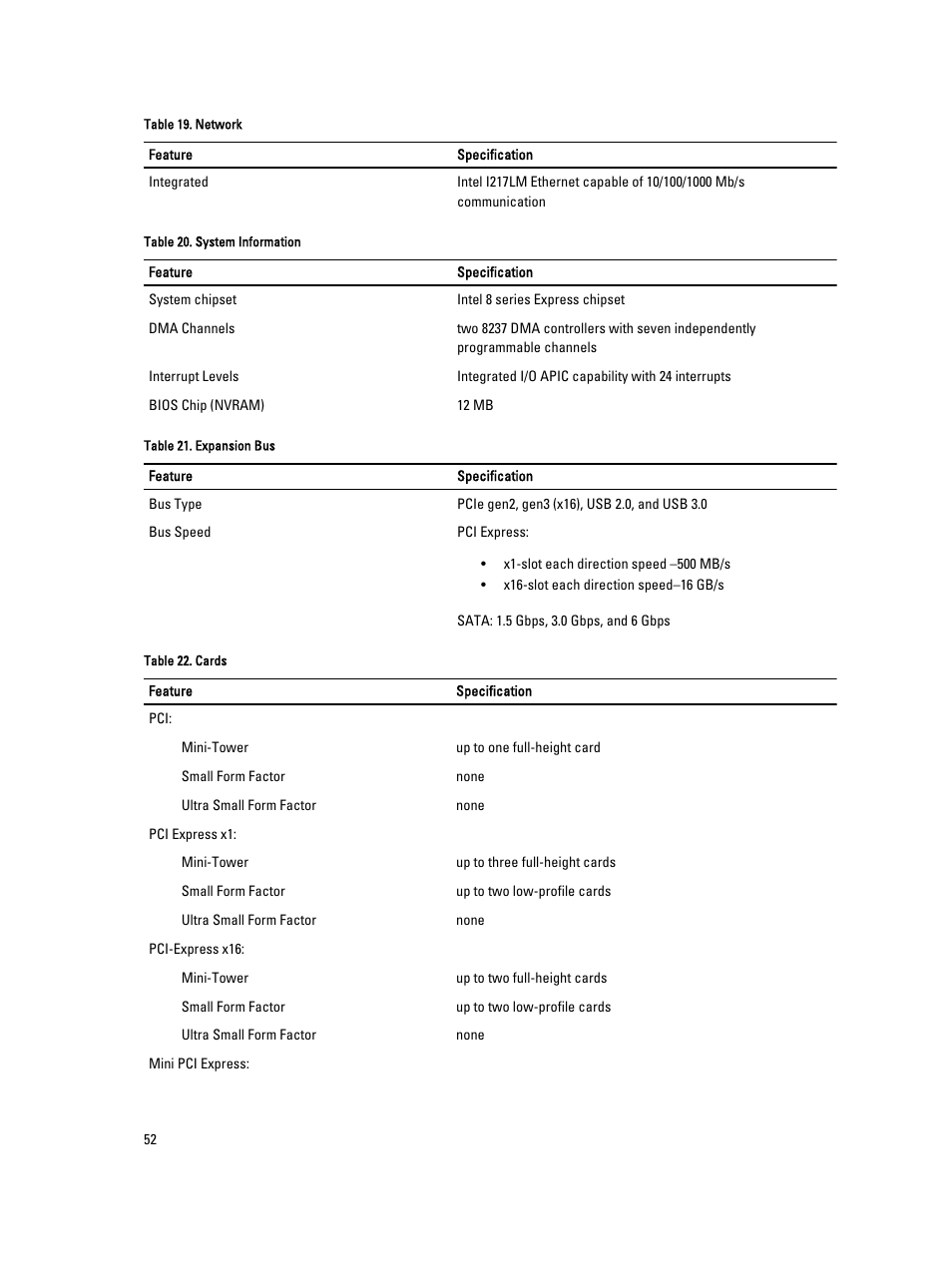 Dell OptiPlex 9020 (Mid 2013) User Manual | Page 52 / 59