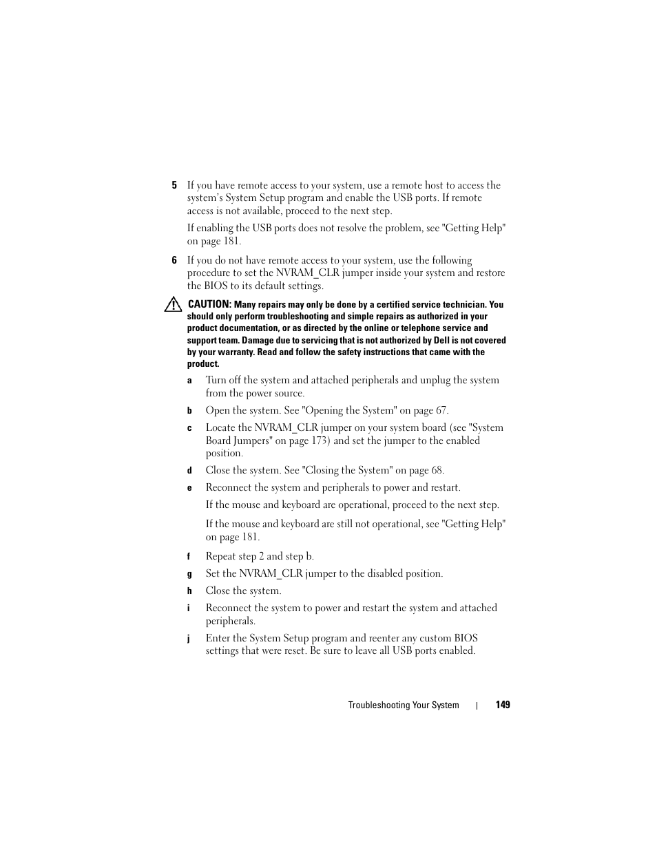 Dell PowerEdge R905 User Manual | Page 149 / 202