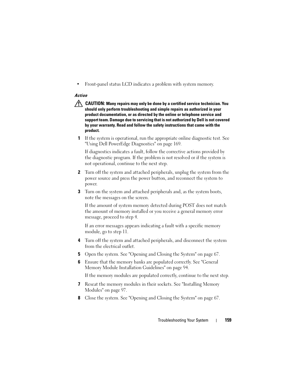 Dell PowerEdge R905 User Manual | Page 159 / 202