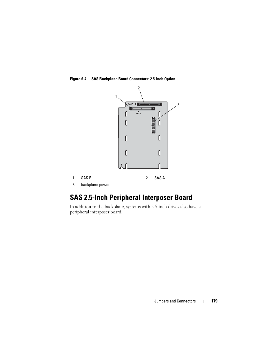 Sas 2.5-inch peripheral interposer board | Dell PowerEdge R905 User Manual | Page 179 / 202