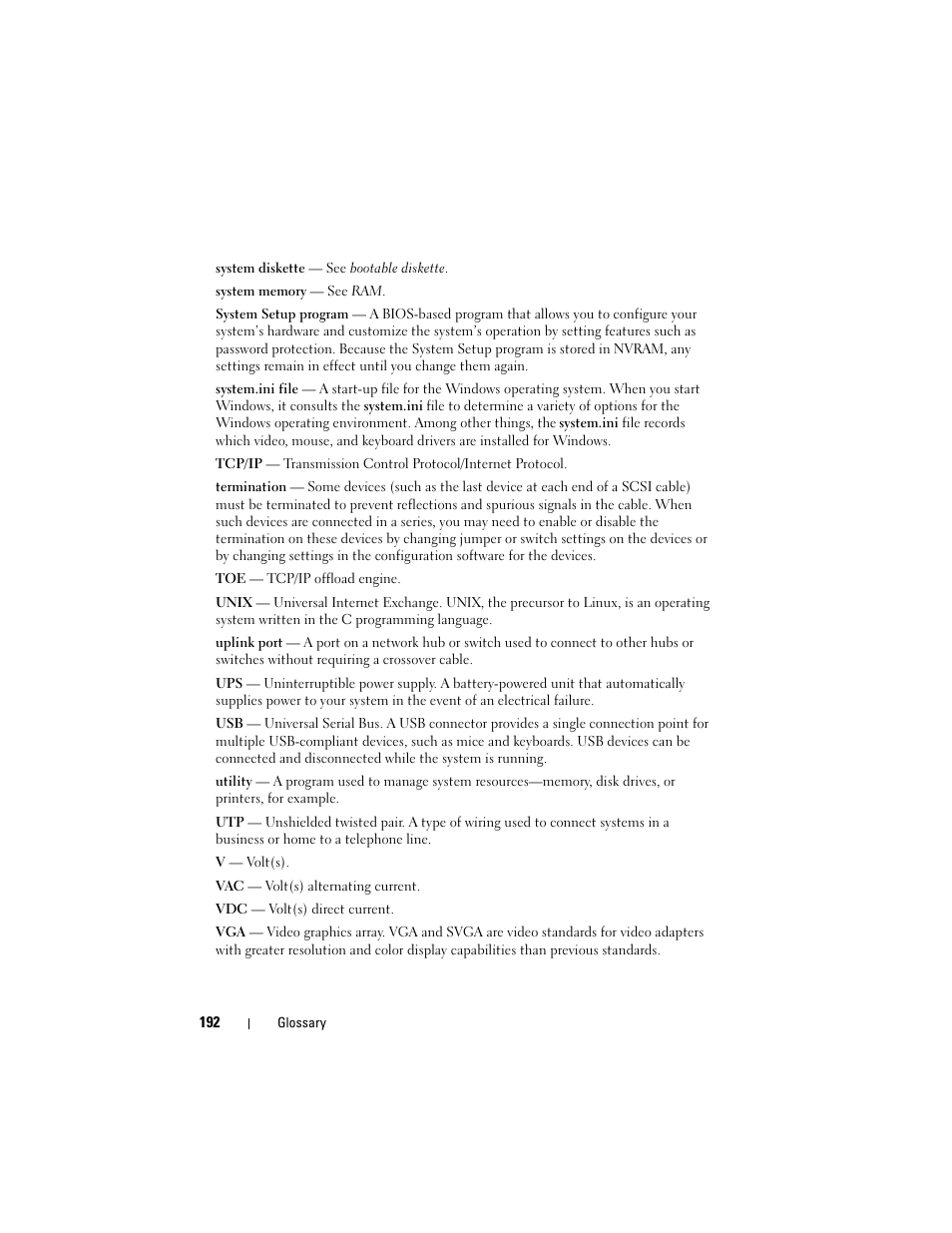 Dell PowerEdge R905 User Manual | Page 192 / 202