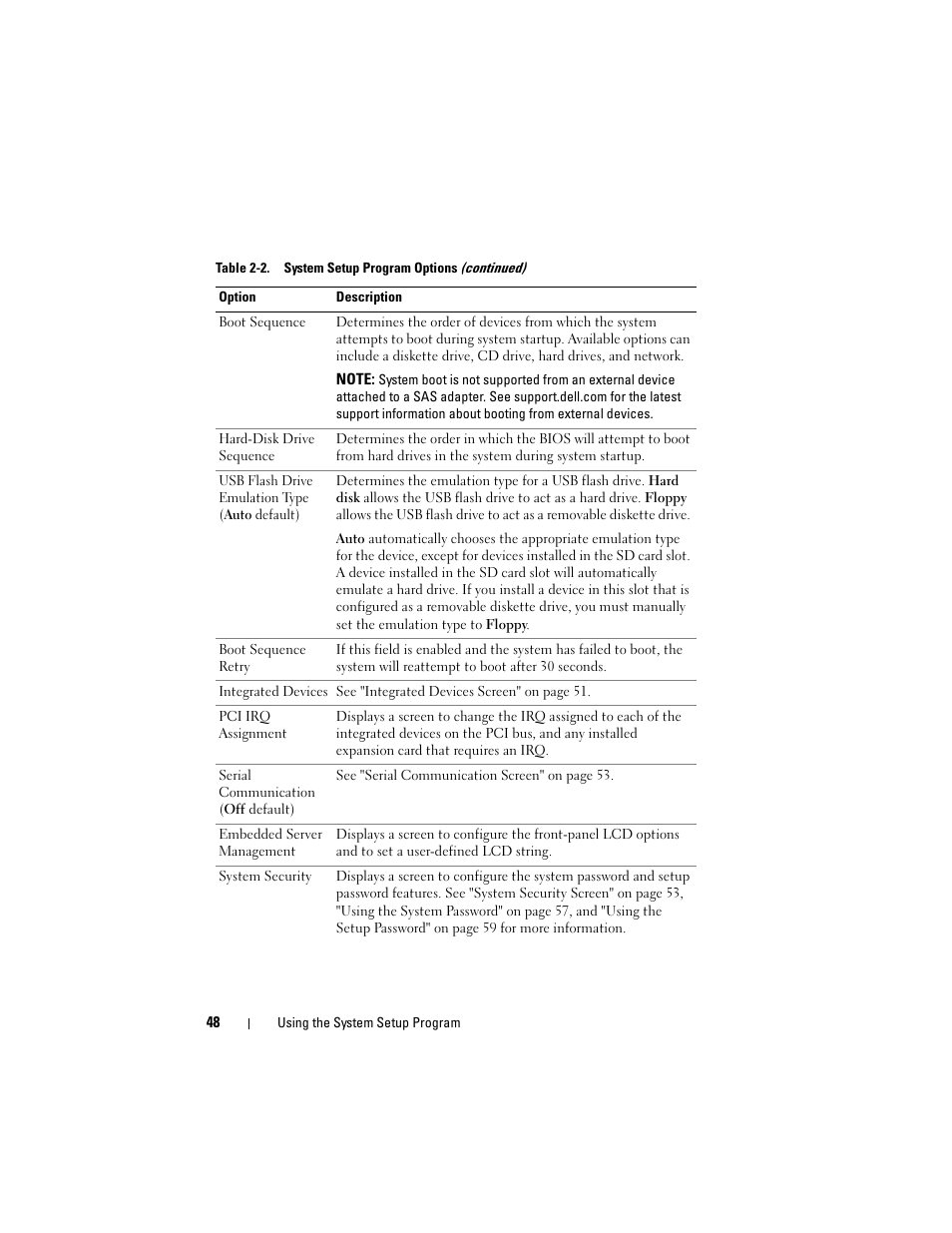 Dell PowerEdge R905 User Manual | Page 48 / 202