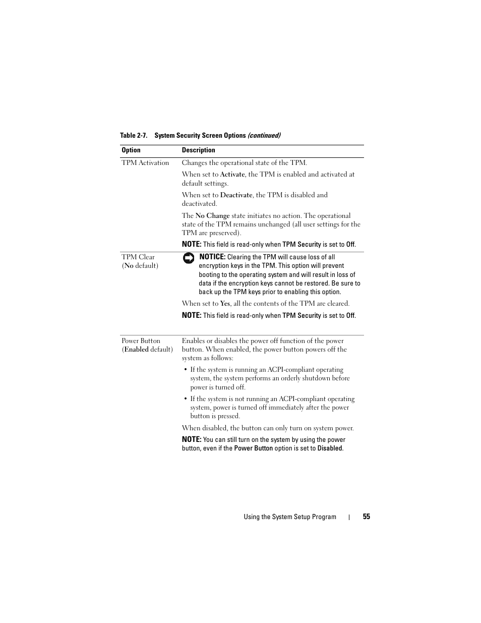 Dell PowerEdge R905 User Manual | Page 55 / 202