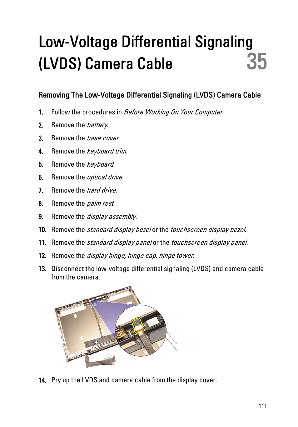 Dell Precision M4600 (Early 2011) User Manual | Page 111 / 142