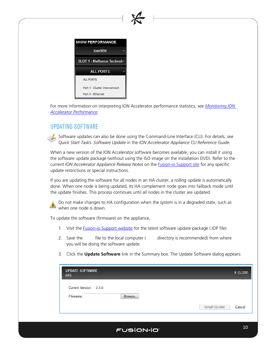 Updating software, Updating, Software | Dell Acceleration Appliances for Databases User Manual | Page 16 / 102