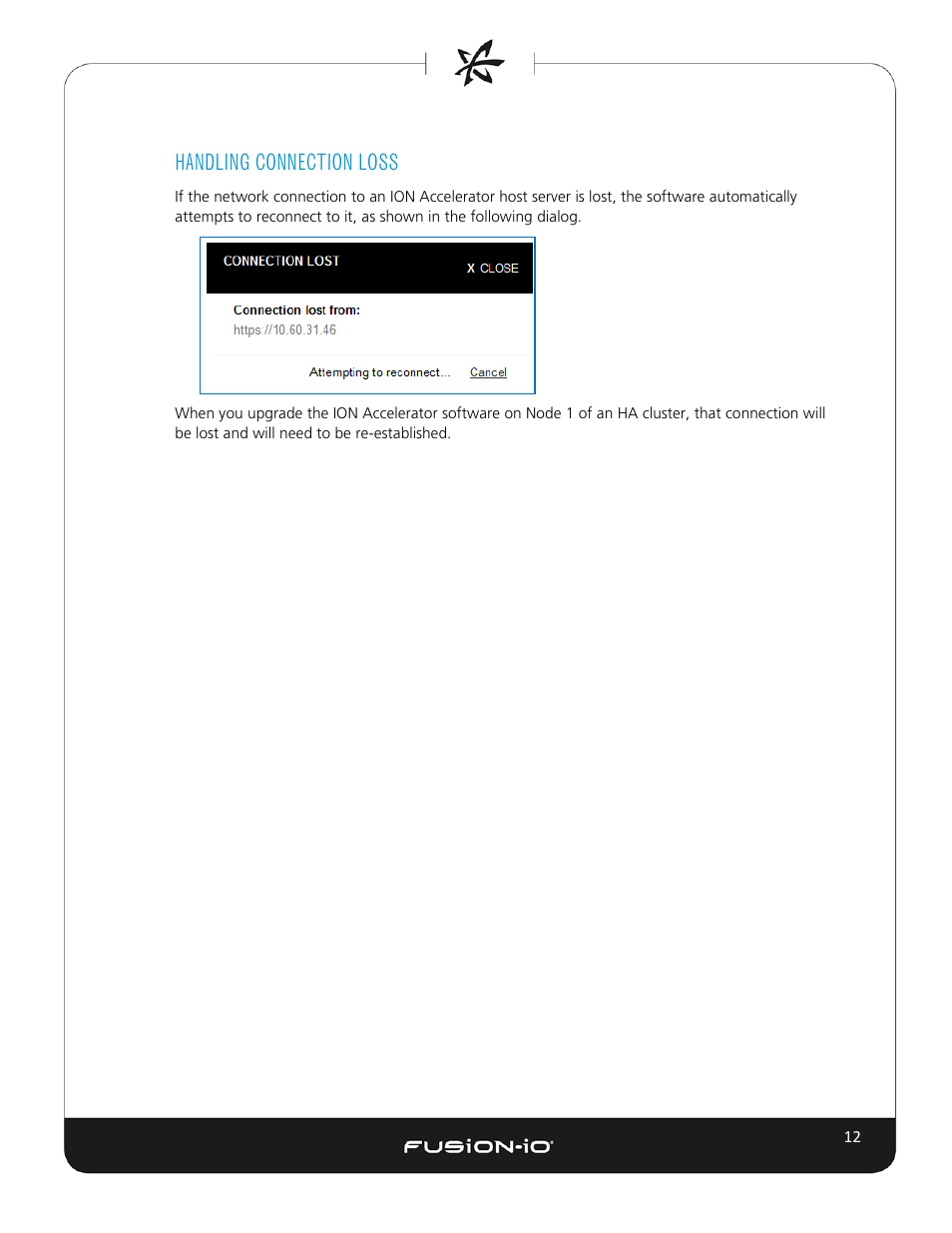 Handling connection loss | Dell Acceleration Appliances for Databases User Manual | Page 18 / 102