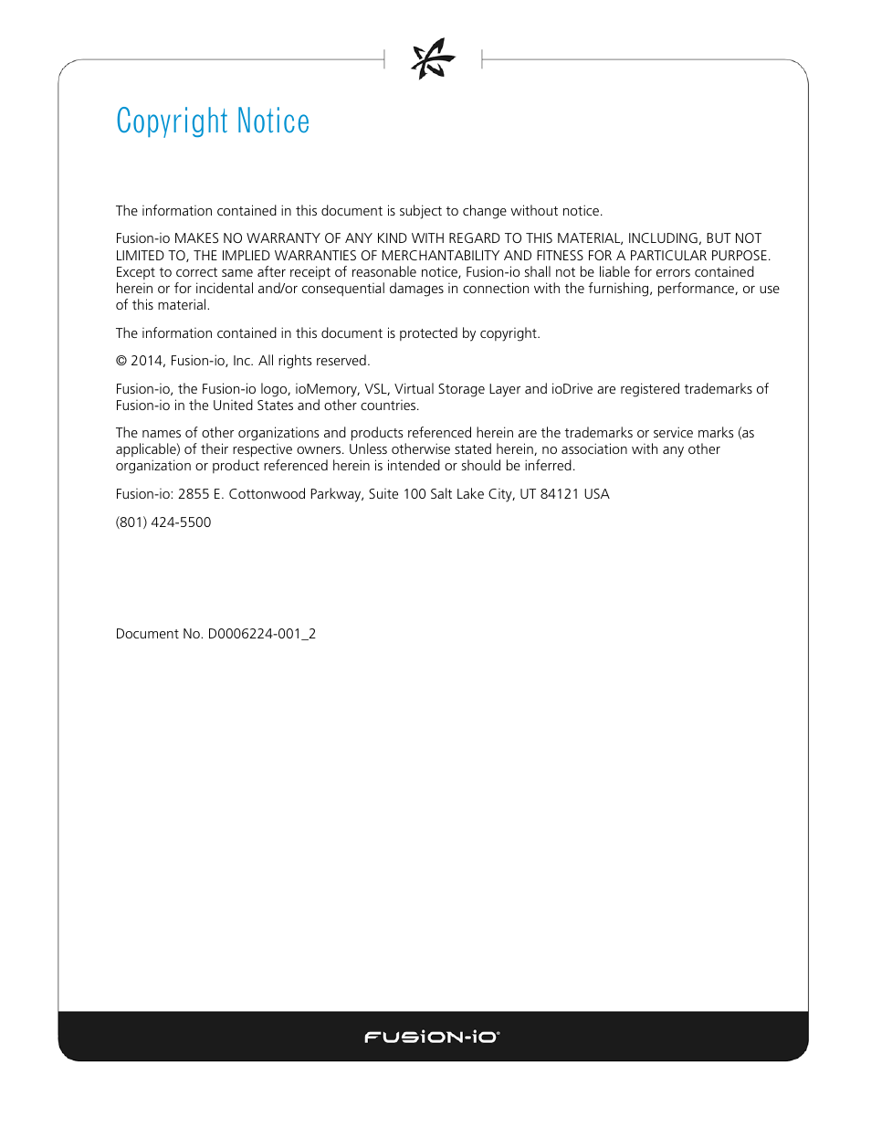 Copyright notice | Dell Acceleration Appliances for Databases User Manual | Page 2 / 102