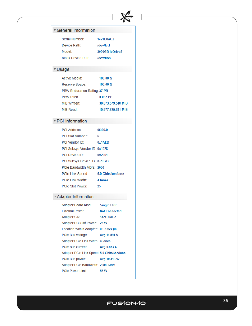 Columns and search (iomemory) | Dell Acceleration Appliances for Databases User Manual | Page 42 / 102