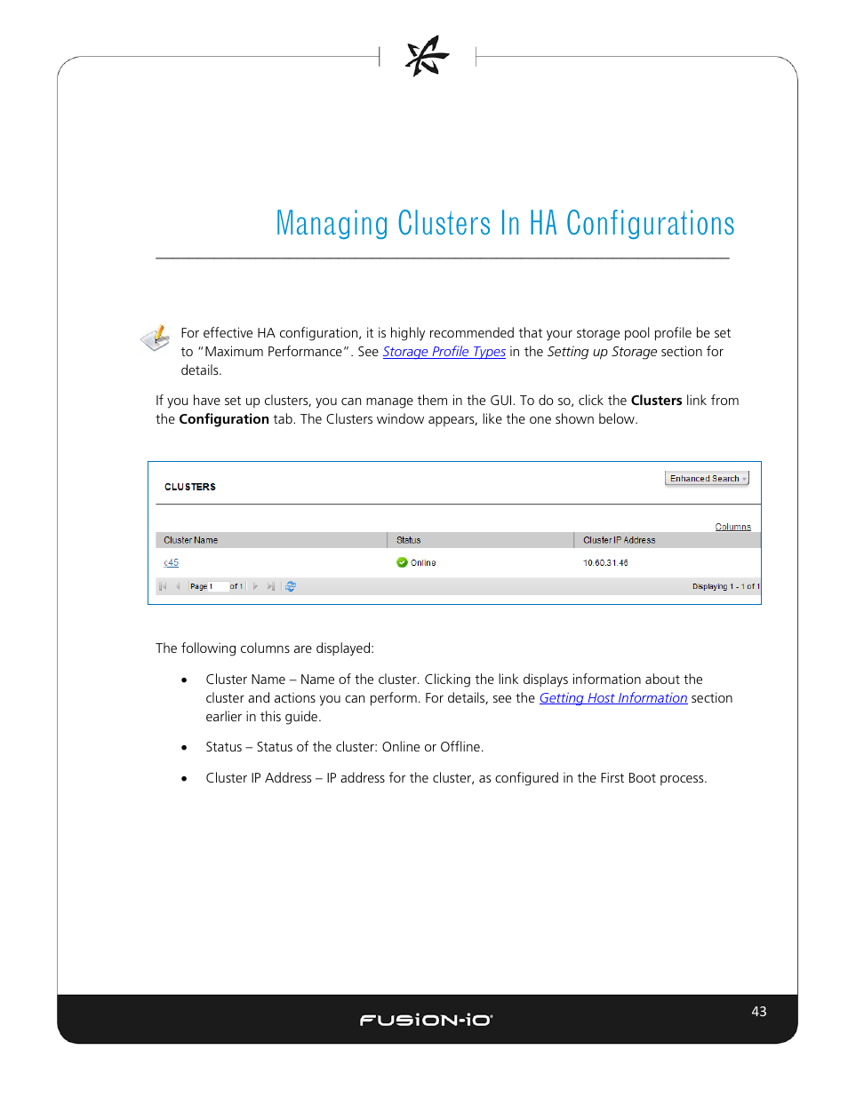 Managing clusters in ha configurations | Dell Acceleration Appliances for Databases User Manual | Page 49 / 102