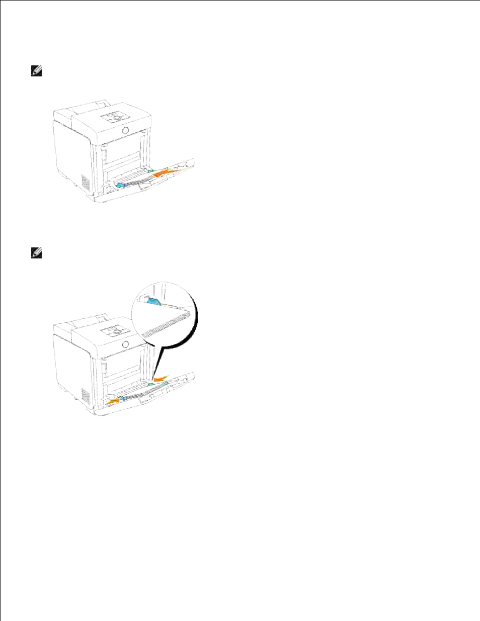 Loading envelopes | Dell 3110cn Color Laser Printer User Manual | Page 129 / 451