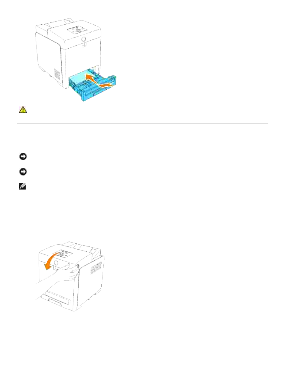 Removing print jams from the fuser | Dell 3110cn Color Laser Printer User Manual | Page 217 / 451