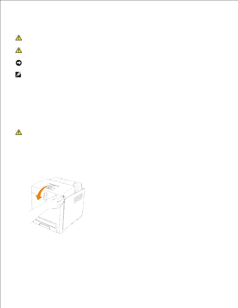 Replacing the fuser, Removing the used fuser | Dell 3110cn Color Laser Printer User Manual | Page 307 / 451