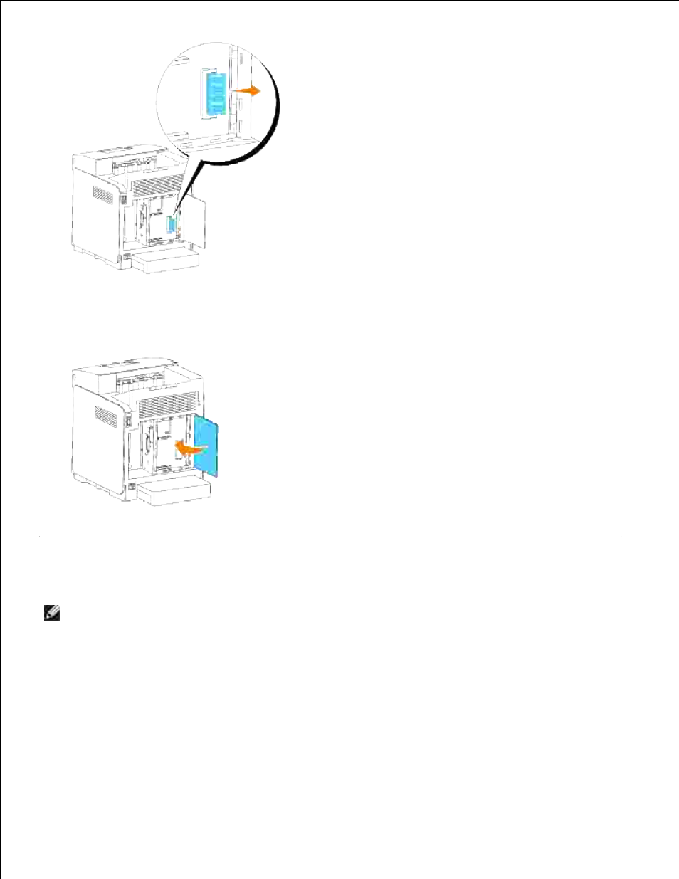 Removing the optional multi protocol card | Dell 3110cn Color Laser Printer User Manual | Page 331 / 451