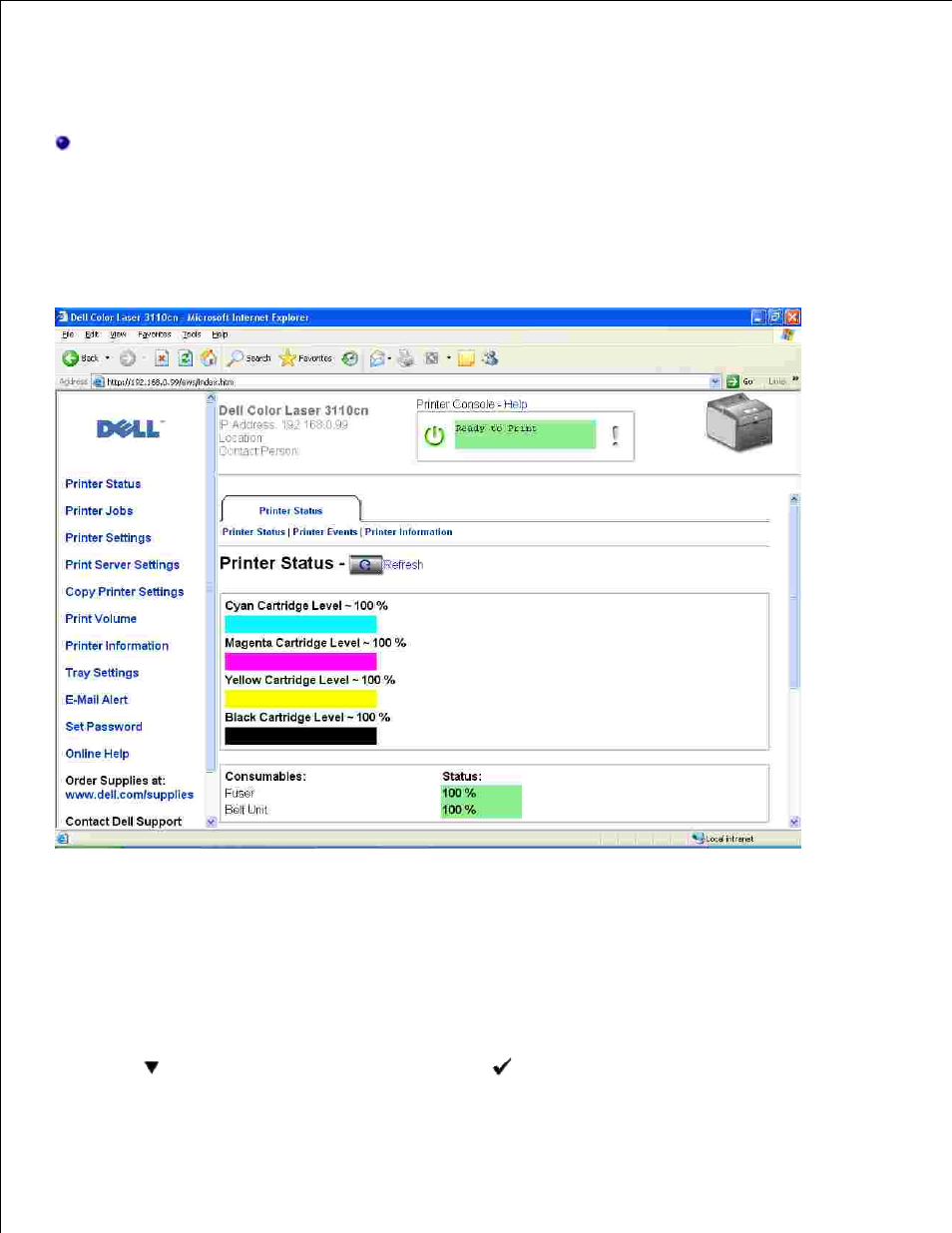 Dell printer configuration web tool | Dell 3110cn Color Laser Printer User Manual | Page 7 / 451