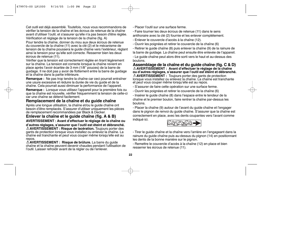 Black & Decker Alligator 479970-00 User Manual | Page 22 / 40