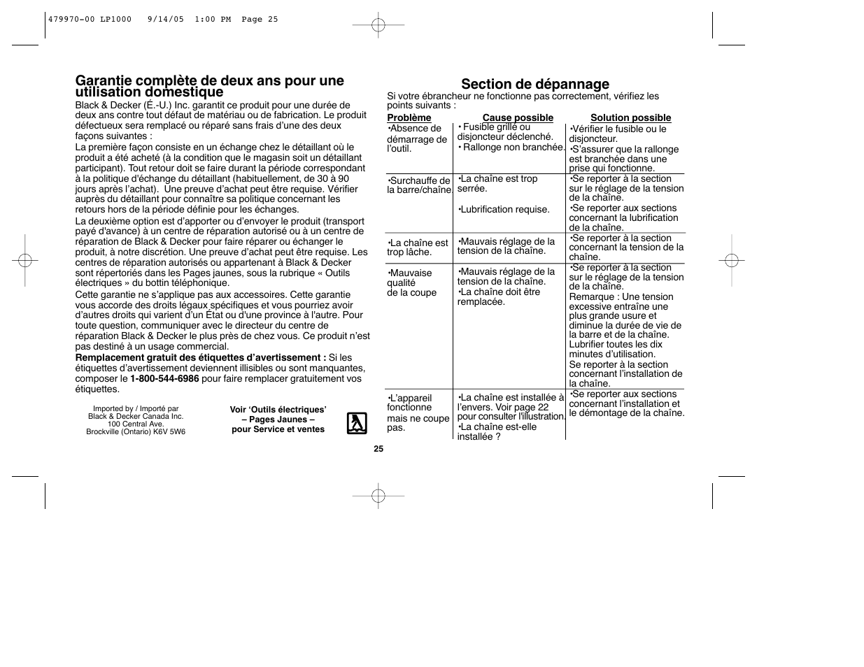 Black & Decker Alligator 479970-00 User Manual | Page 25 / 40