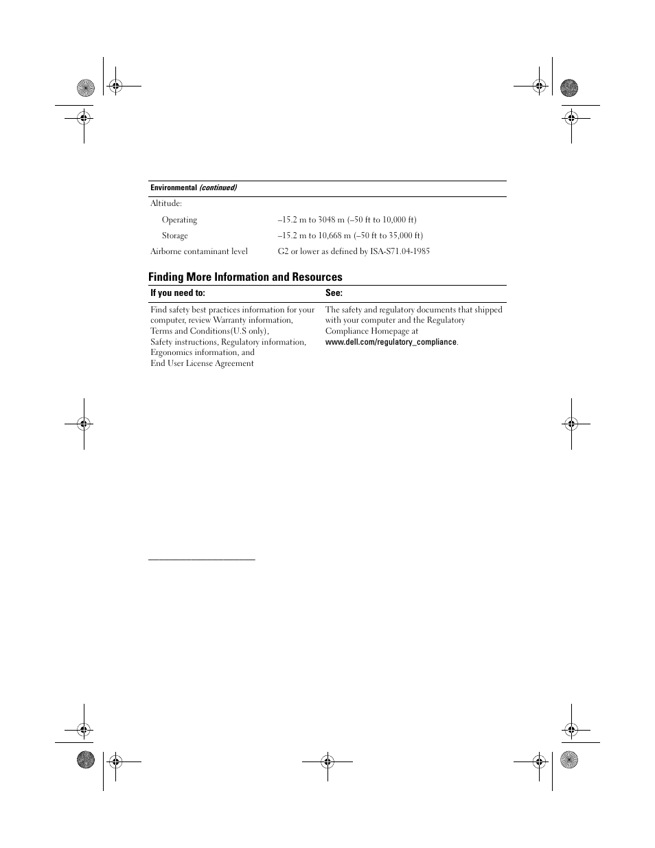 Finding more information and resources | Dell OptiPlex 780 User Manual | Page 10 / 10