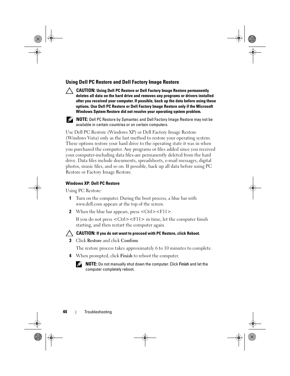 Dell XPS 730x H2C (Early 2009) User Manual | Page 44 / 76